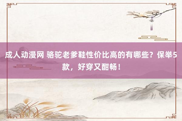 成人动漫网 骆驼老爹鞋性价比高的有哪些？保举5款，好穿又酣畅！